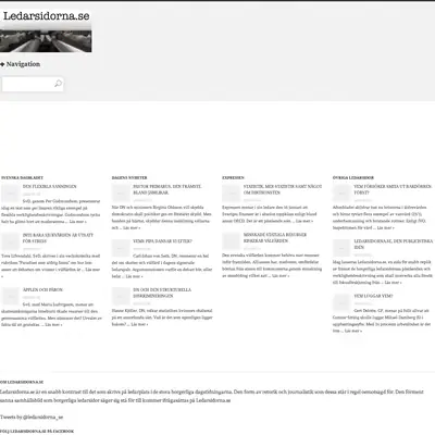 Ledarsidorna.se startsida 2014