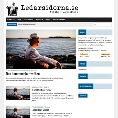 Ledarsidorna.se startsida 2016