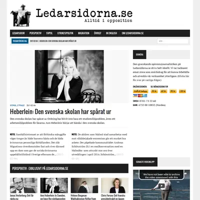 Ledarsidorna.se startsida 2017
