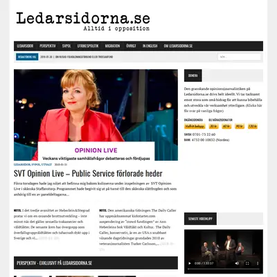 Ledarsidorna.se startsida 2018
