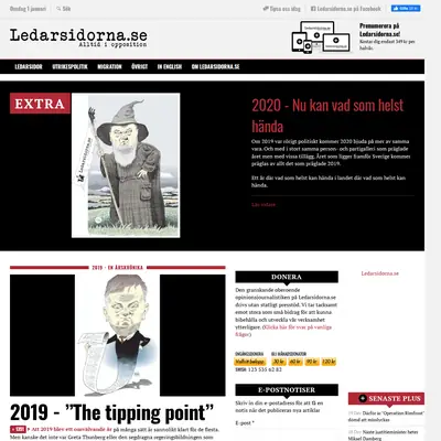 Ledarsidorna.se startsida 2020