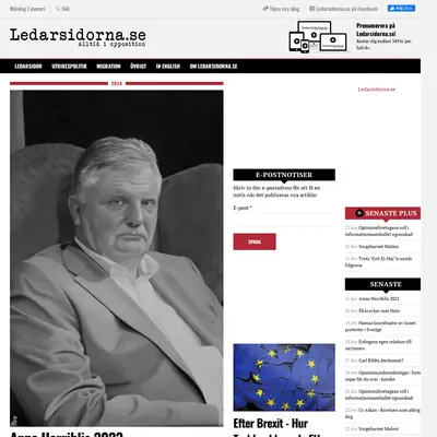Ledarsidorna.se startsida 2024