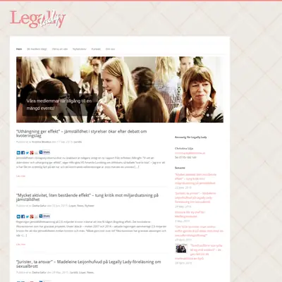 Legally Lady startsida 2016
