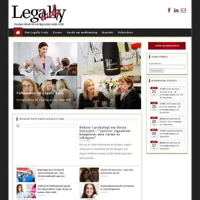 Legally Lady startsida 2017