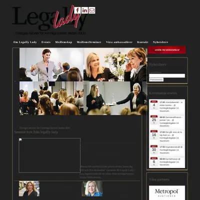 Legally Lady startsida 2018