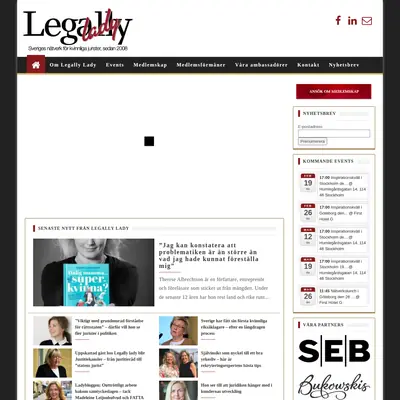 Legally Lady startsida 2019