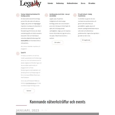 Legally Lady startsida 2023