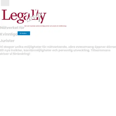 Legally Lady startsida 2026