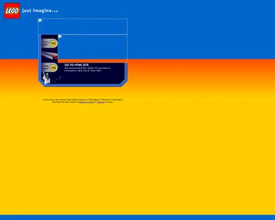 LEGO startsida 2001