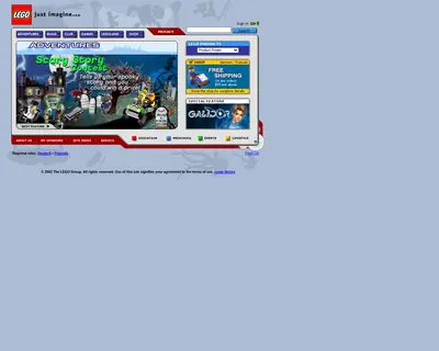 LEGO startsida 2002