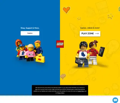 LEGO startsida 2020