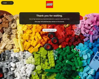 LEGO startsida 2025