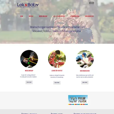 Lek & Baby startsida 2019