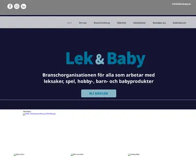 Lek & Baby startsida 2025