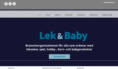 Lek & Baby startsida 2026
