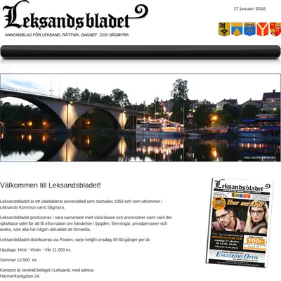 Magasin Leksand startsida 2016