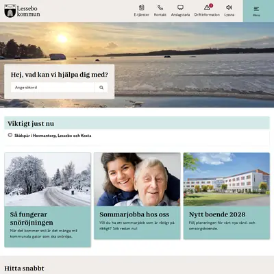 Mera Lessebo startsida 2026