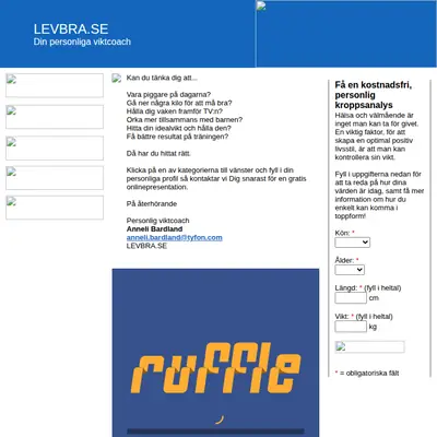 Lev Bra startsida 2010