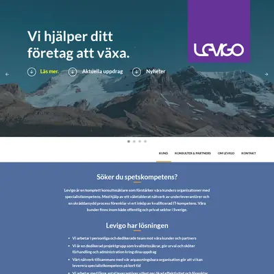 www.levigo.se startsida 2018