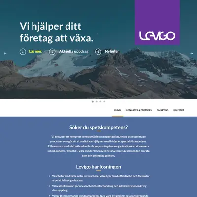 www.levigo.se startsida 2020