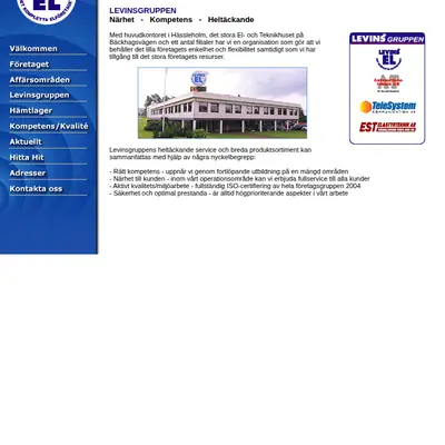 levinsel.se startsida 2005