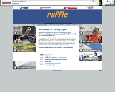 levinsel.se startsida 2011