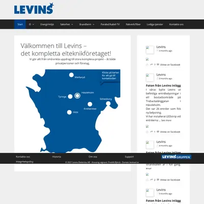 levinsel.se startsida 2021
