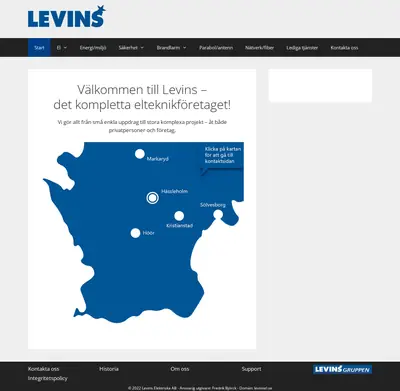 levinsel.se startsida 2022