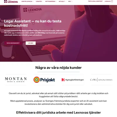 Lexnova Play startsida 2026