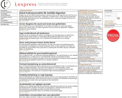 LEXPRESS startsida 2015