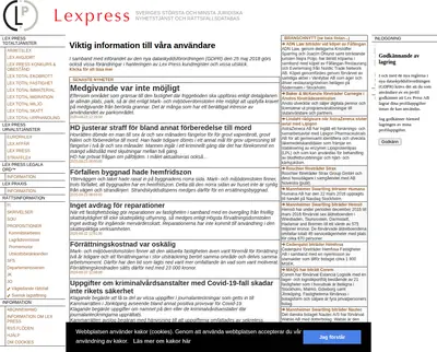 LEXPRESS startsida 2020