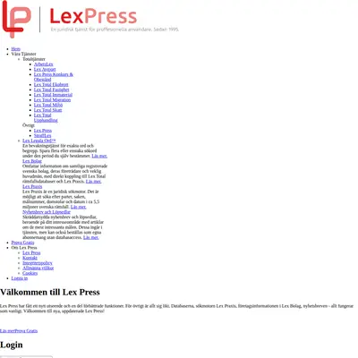 LEXPRESS startsida 2021