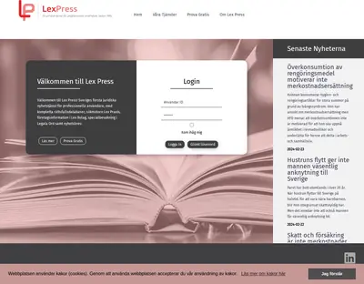 LEXPRESS startsida 2024
