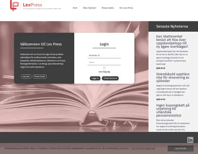 LEXPRESS startsida 2025