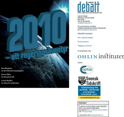 Liberal debatt startsida 2008