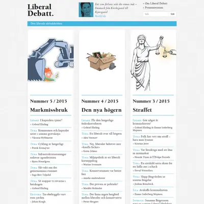 Liberal debatt startsida 2016