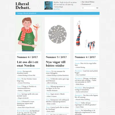 Liberal debatt startsida 2018