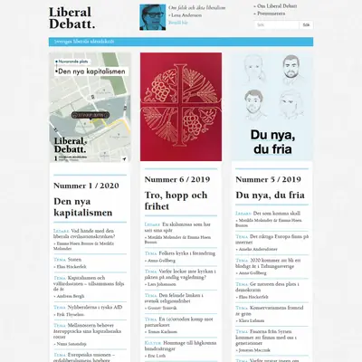 Liberal debatt startsida 2020