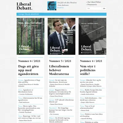 Liberal debatt startsida 2022