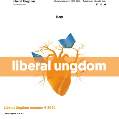 Liberal ungdom startsida 2023