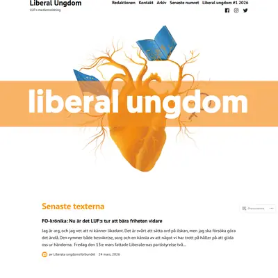 Liberal ungdom startsida 2026