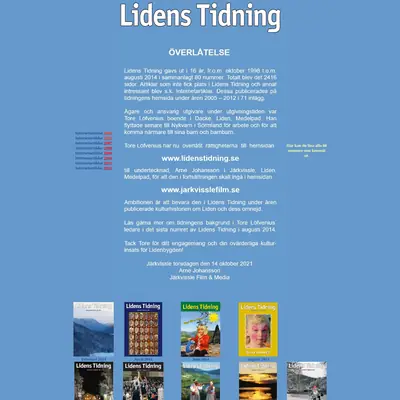 Lidentidningen startsida 2023