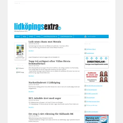 Lidköpingsextra startsida 2014