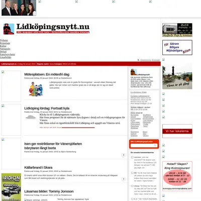 Lidköpingsnytt, lidkopingsnytt.nu startsida 2010