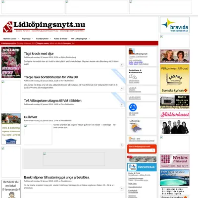 Lidköpingsnytt, lidkopingsnytt.nu startsida 2013