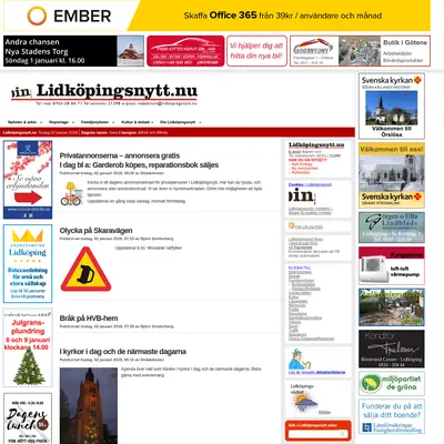Lidköpingsnytt, lidkopingsnytt.nu startsida 2018
