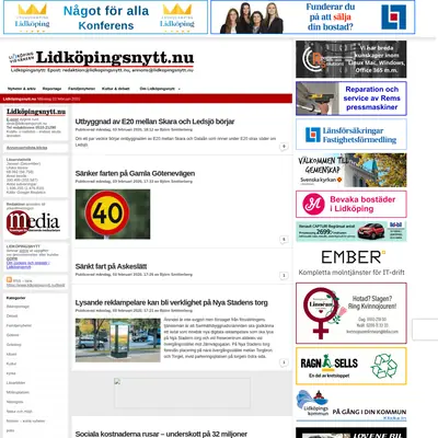 Lidköpingsnytt, lidkopingsnytt.nu startsida 2020