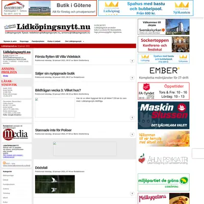 Lidköpingsnytt, lidkopingsnytt.nu startsida 2021