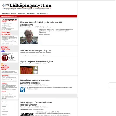 Lidköpingsnytt, lidkopingsnytt.nu startsida 2023