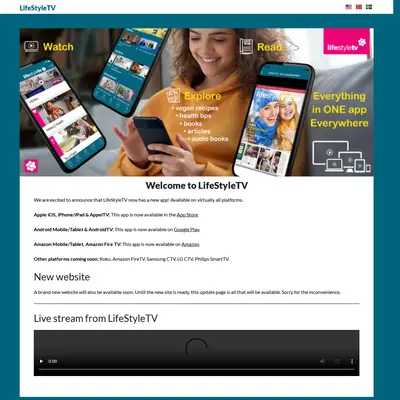 LifeStyleTV startsida 2023